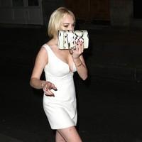 Lindsay Lohan Upskirt Wardrobe Malfunction while leaving Rasputin nightclub | Picture 91900